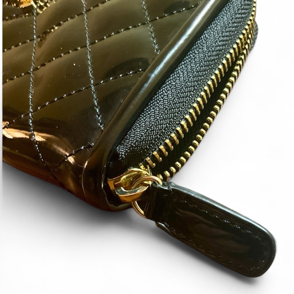 Harrods Quilted Patent Faux Leather Wallet — image 5 of 6